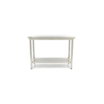 Werktafel rvs - 200 x 60 cm - Verstelbare Hoogte - met Onderschap
