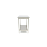 Werktafel rvs - 200 x 60 cm - Verstelbare Hoogte - met Onderschap