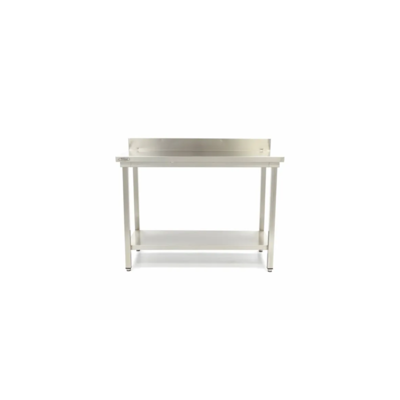 Werktafel rvs - 200 x 70 cm - Verstelbare Hoogte - met Spatrand