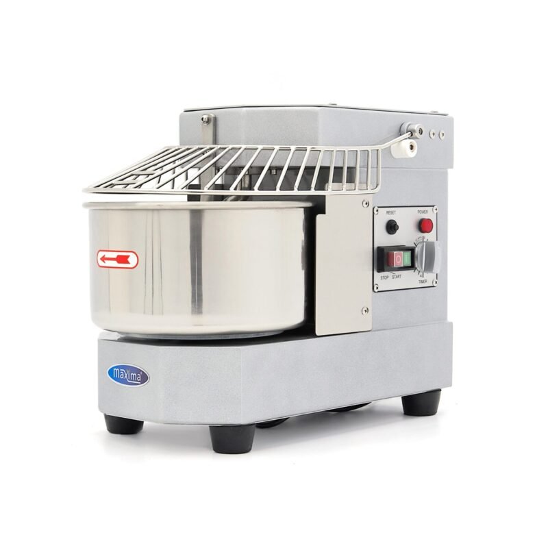 Spiraalkneder - 8 L - 4,5 Kg Deeg - Zilvergrijs 230V
